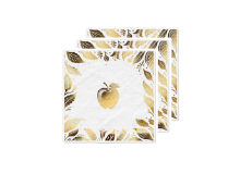 מפיות נייר ראש השנה תפוח 16 יח' - זהב